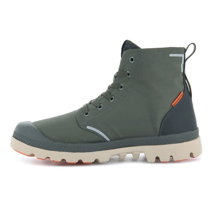 Dámské Boty Palladium Pampa Lite+ Recycle WP+ Olivy Zelené | CZ KMI-76S